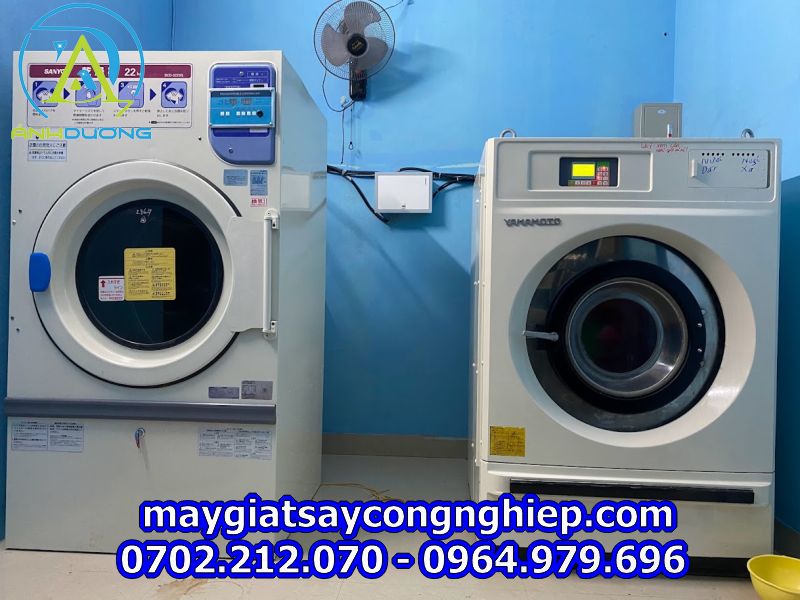 Lắp đặt máy giặt công nghiệp cũ tại Yên Dũng